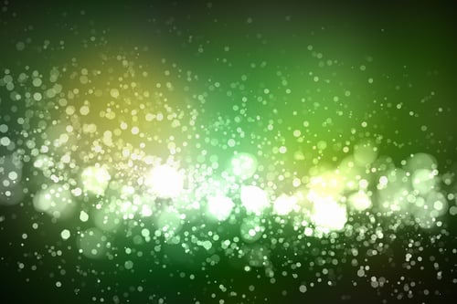 Green colour bokeh abstract light background. Illustration
